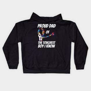 Proud Dad Of The Toughest Boy I Know Kids Hoodie